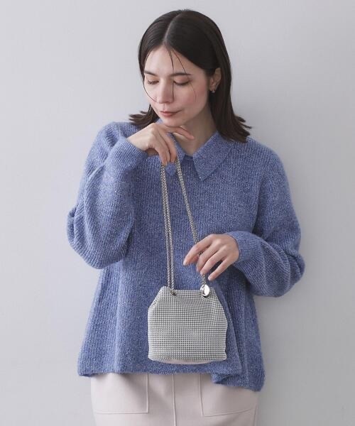 OPAQUE.CLIP / Rhinestone-Style Drawstring Mini 2way Bag