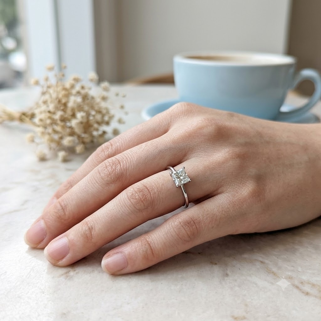 18K White Gold 0.41ct Diamond Ring