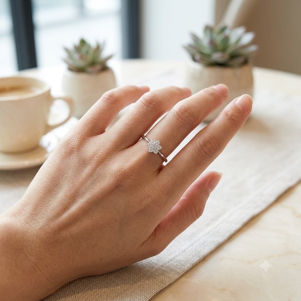 18K White Gold 0.25ct Diamond Ring