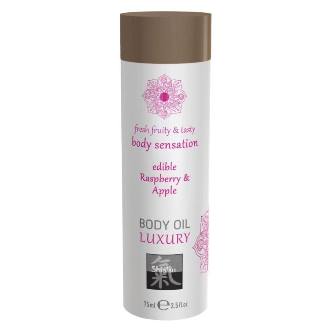 Shiatsu - Edible Body Oil Luxury Raspberry & Apple - 75ml