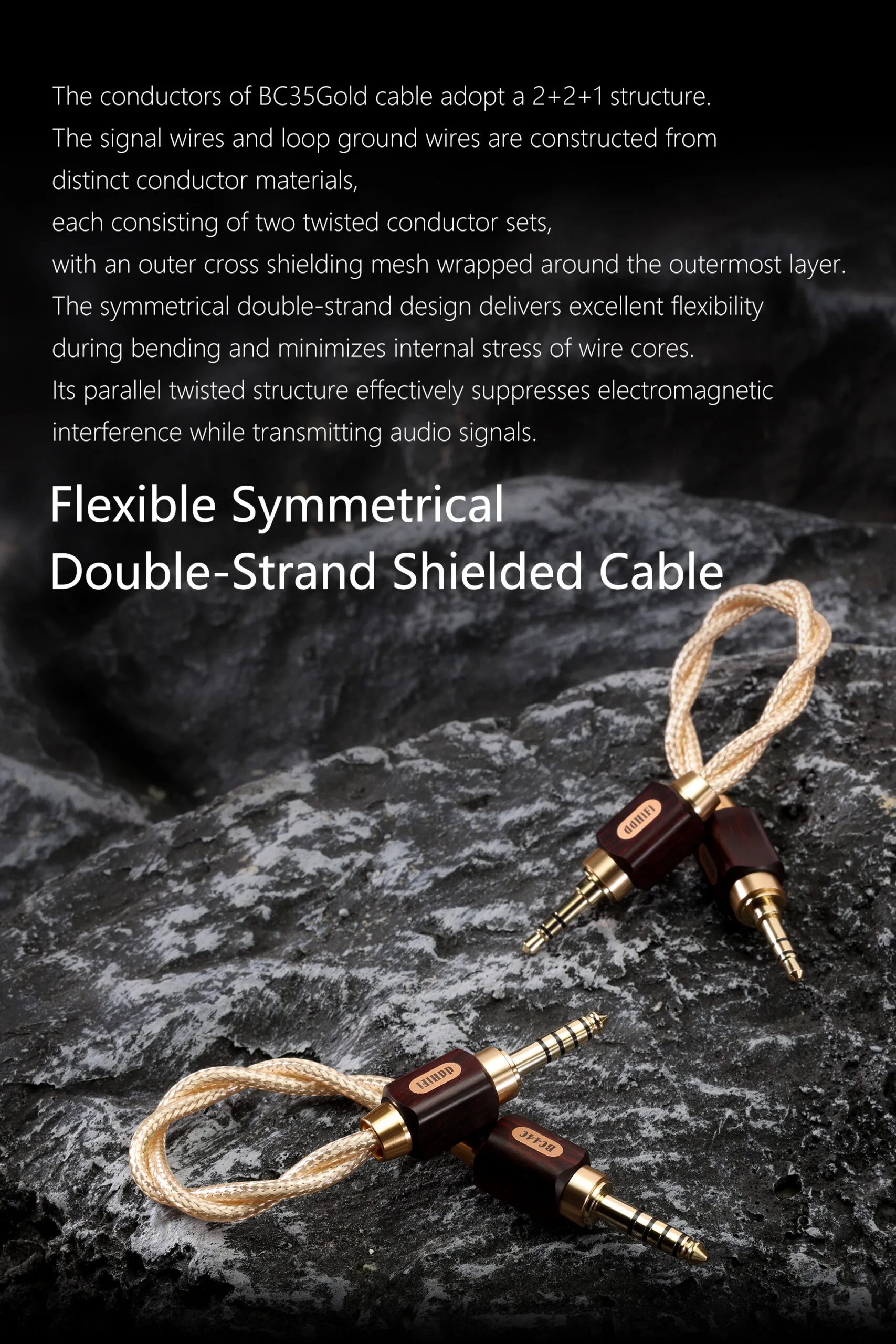 BC35Gold 3.5mm Stereo Audio Cable