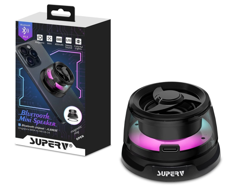 DG016 SuperV RGB 磁吸無線小型藍牙喇叭 (VS03)