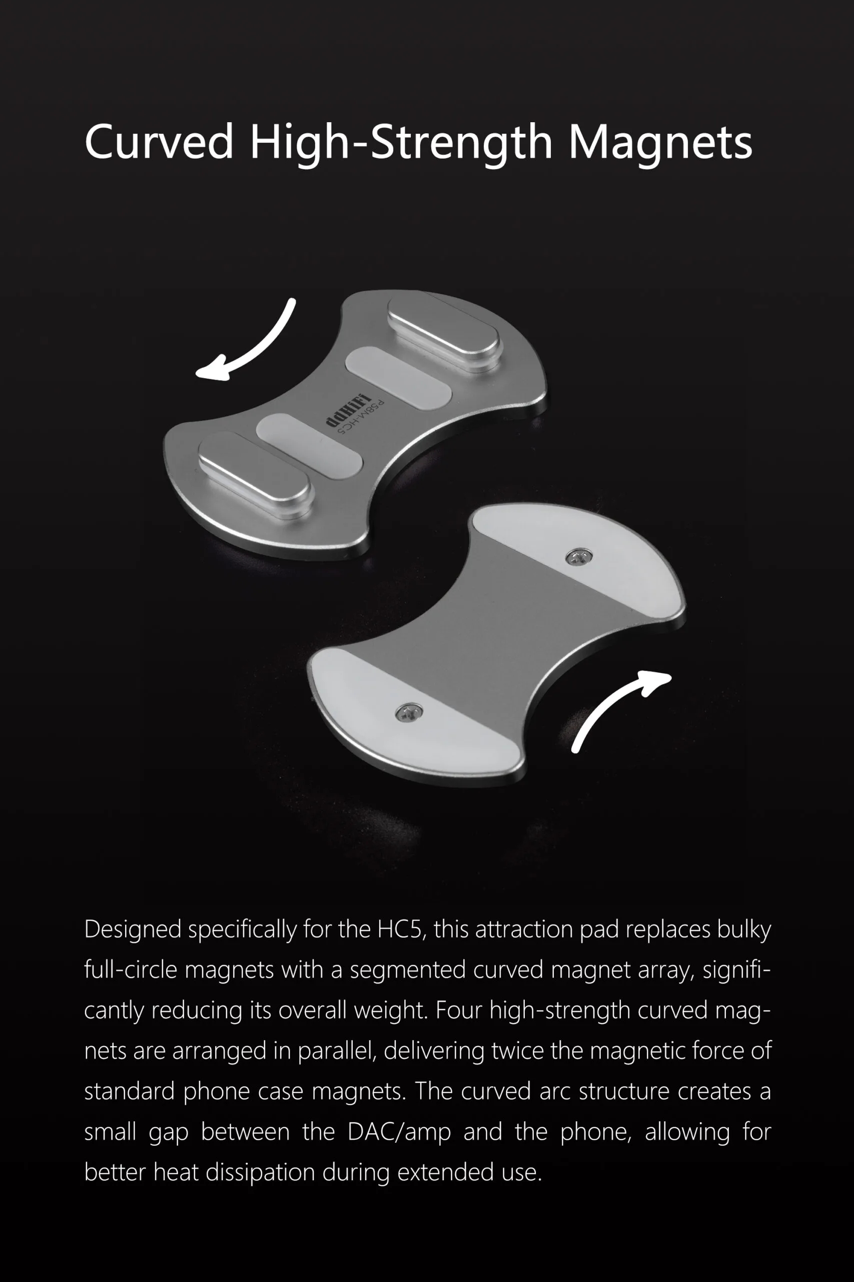 P58M-HC5 Attraction Pad for AK HC5 | Compatible with MagSafe