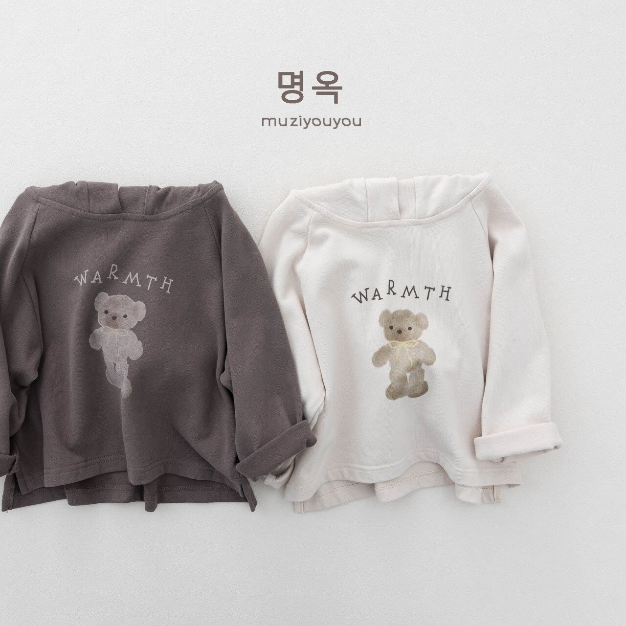 ☀️ 秋裝 ✴ WAMTH 連帽熊熊長 tee  ⋆𓍯 ˚