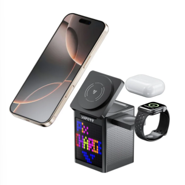 DG007 SuperV PixCharge PC321 5合1多功能無線快充充電座 黑色 (PC321)