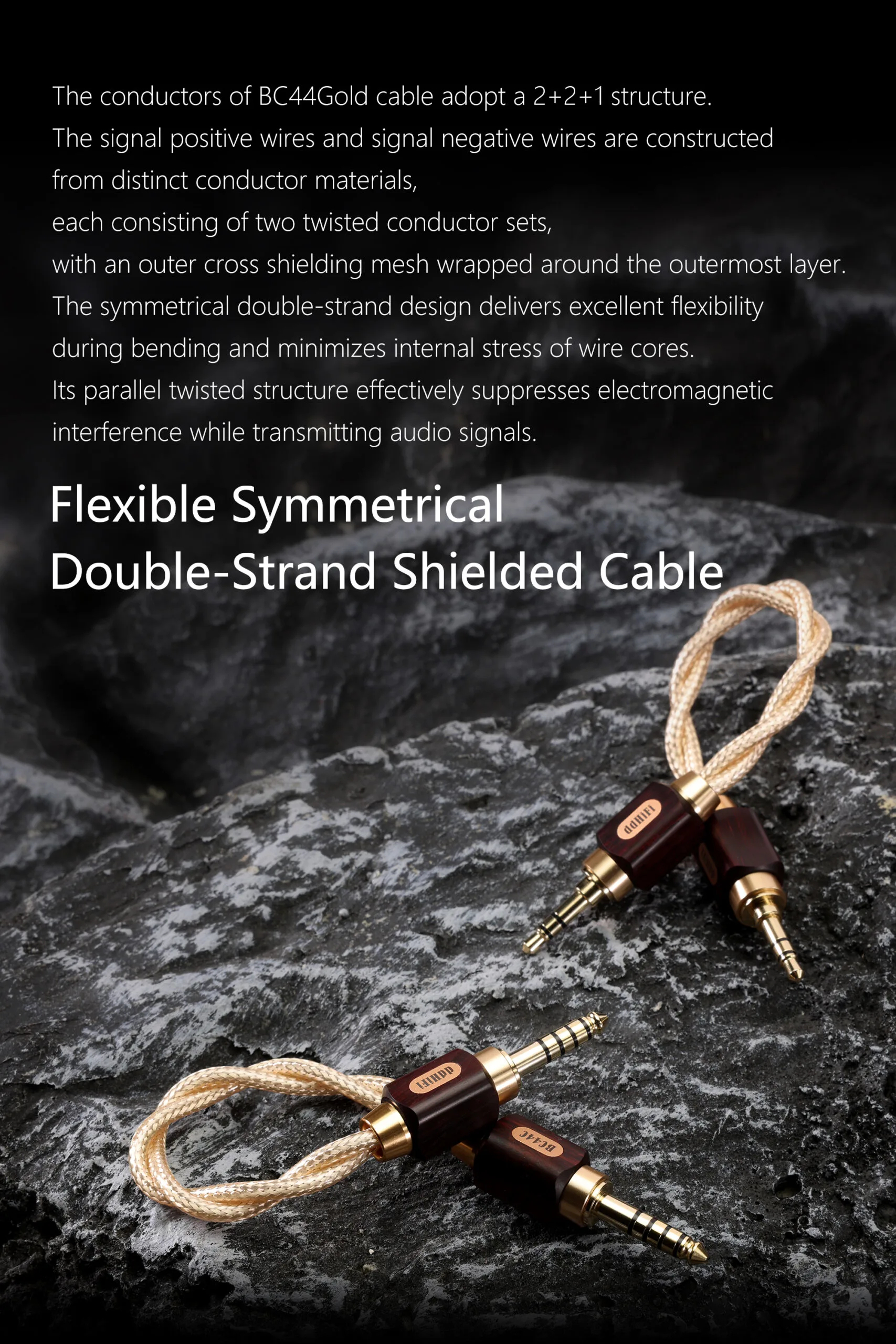 ddHiFi BC44Gold 4.4mm Balanced Audio Cable