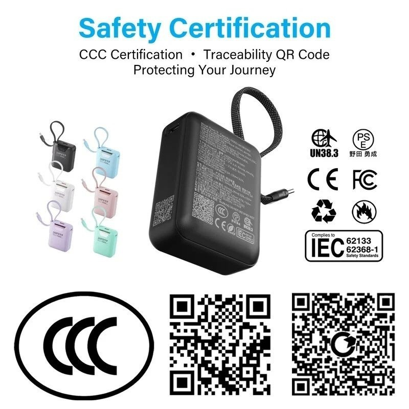 DG002 SuperV Power15 10000mAh 22.5W便攜式移動電源 (CCC證書碼 & CCC追溯碼 (QR Code) (power15)