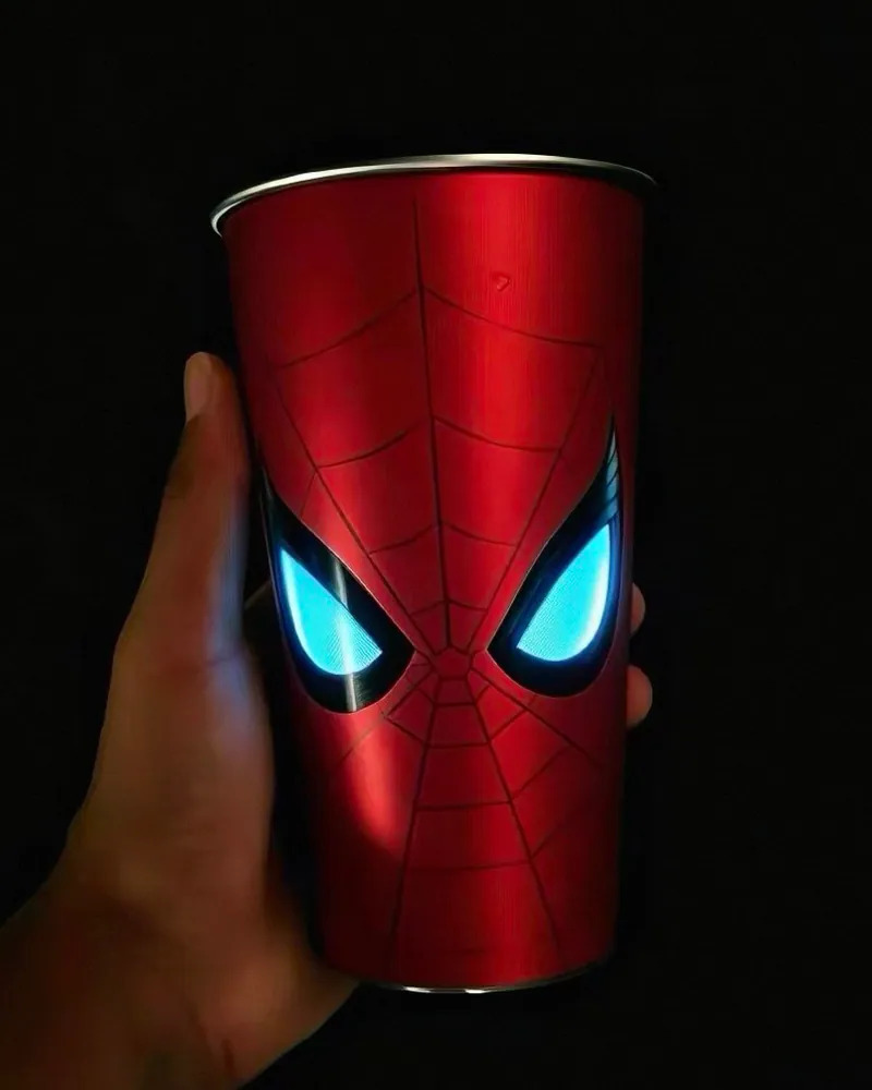 Cotti Coffee x Marvel 庫迪咖啡 漫威 蜘蛛人 聯名款 夜光 漸變水杯 700ml