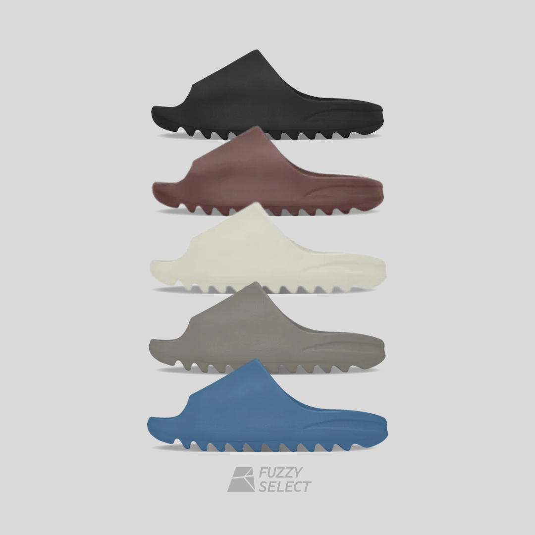 【逢甲 FUZZY】<限時接單> YEEZY SLIDE 全黑 灰色 藍色 骨白 小麥棕 拖鞋 YS-01