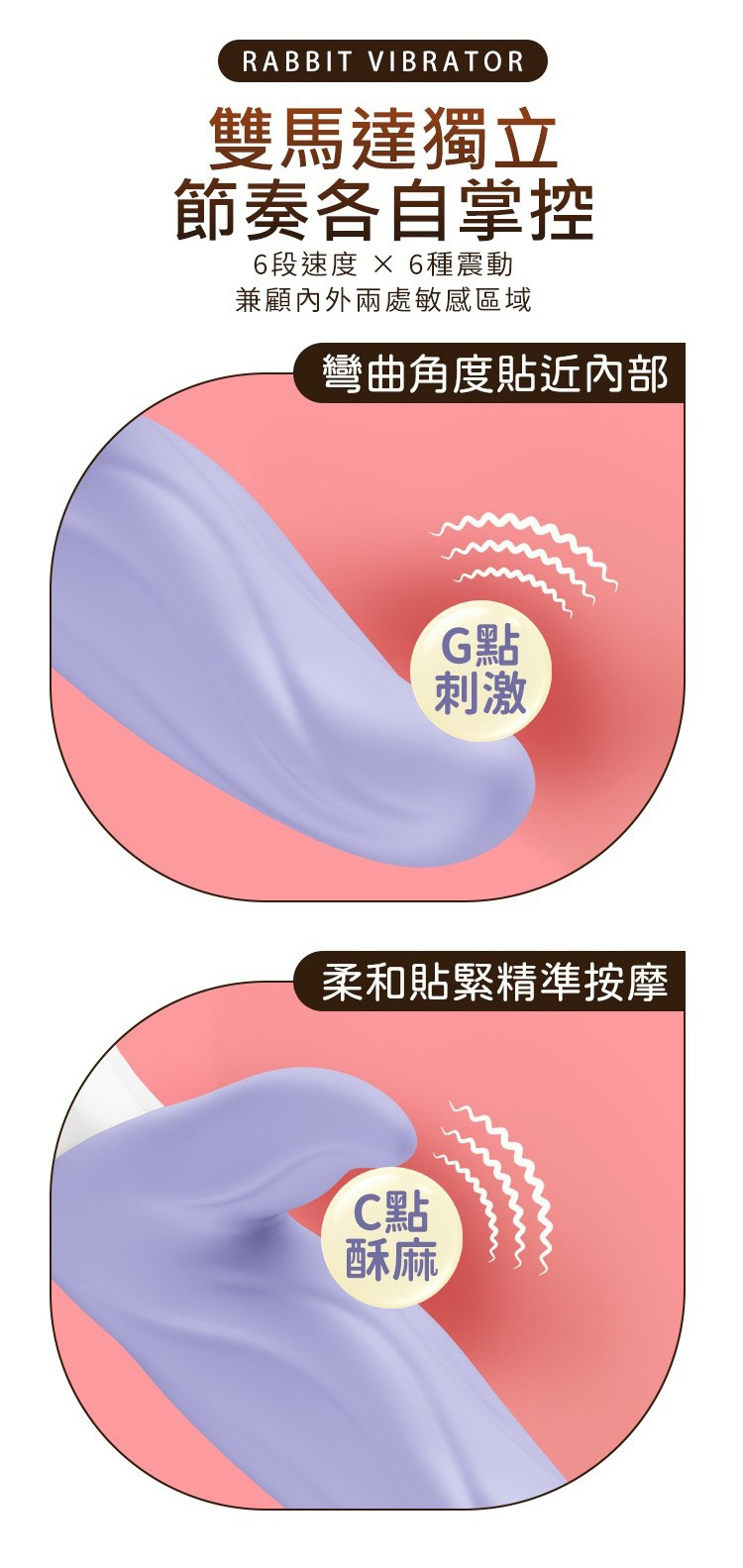 Fun Factory LADY BI 兔姬 雙感震動按摩棒 德國按摩棒
