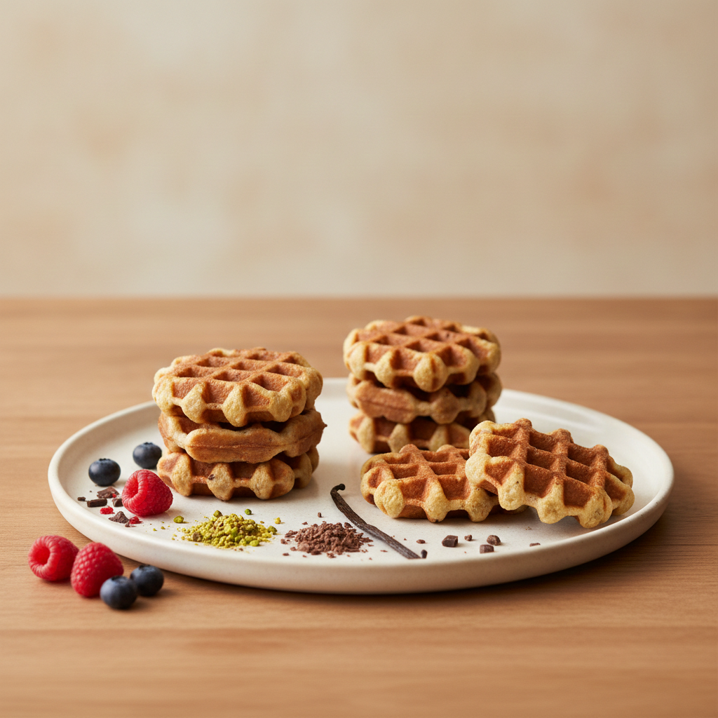 Belgian liagewaffle packed for Cafe takeaway