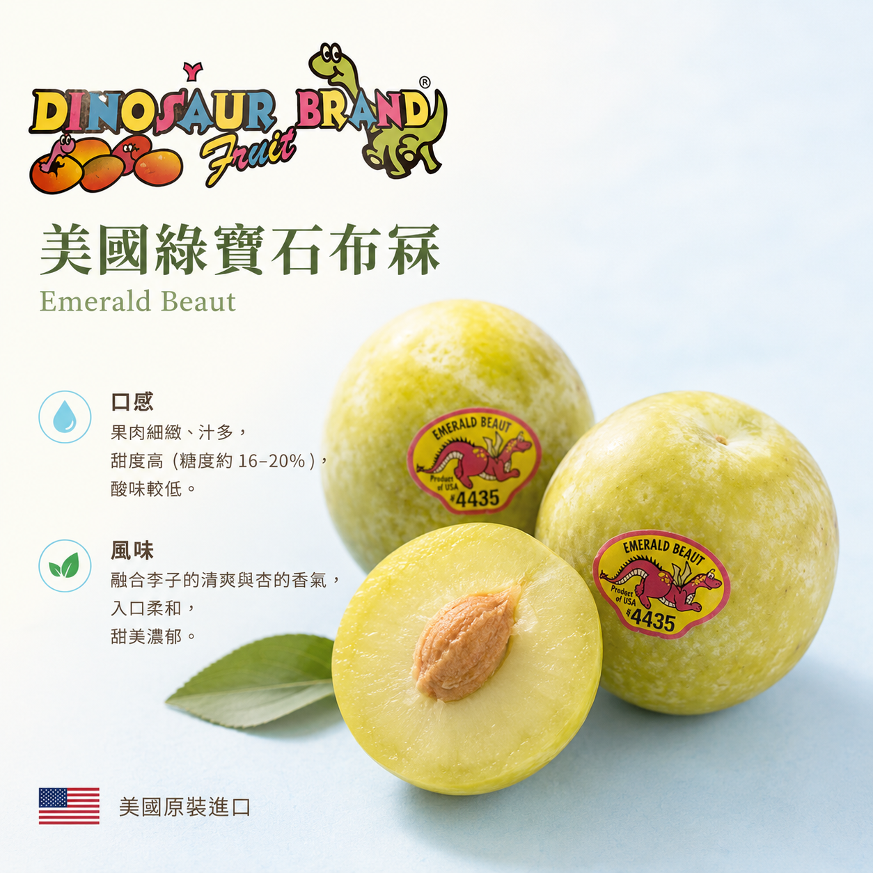 美國綠寶石布冧(3個)-1包