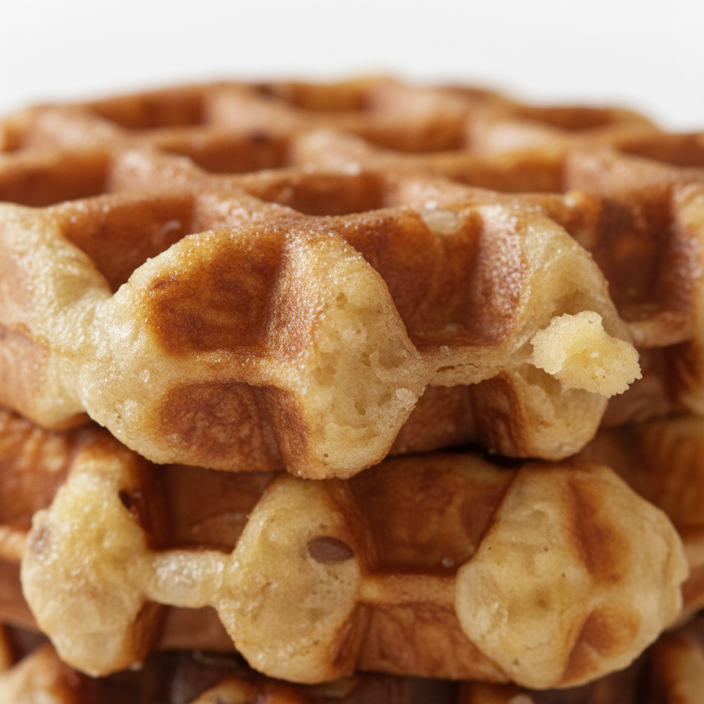 Several Belgian liagewaffle flavours prepared for a Cafe tasting session.