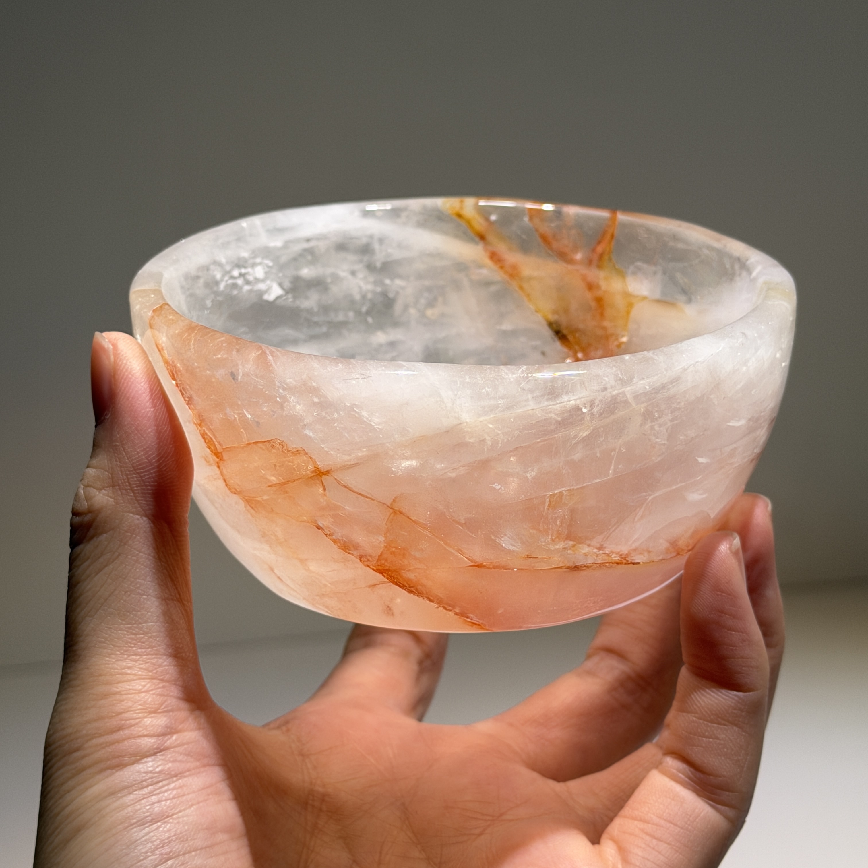 高級白水晶碗 10.5cm  WD2423