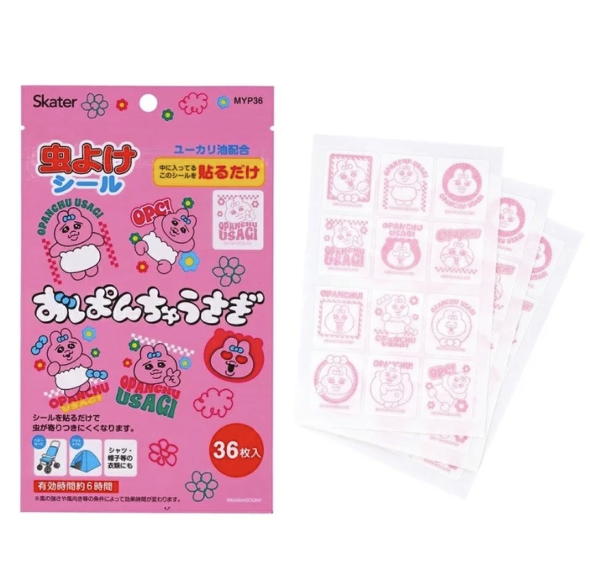【防蚊推薦】JP Opanchu 防蚊貼 36塊 6285 TK260805