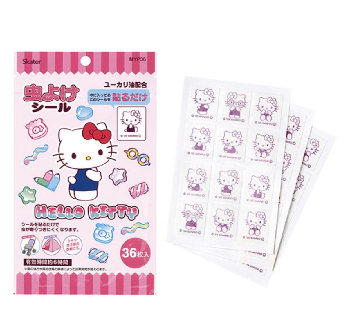 【防蚊推薦】JP Hello Kitty 蚊貼 36塊 4710 TK260805