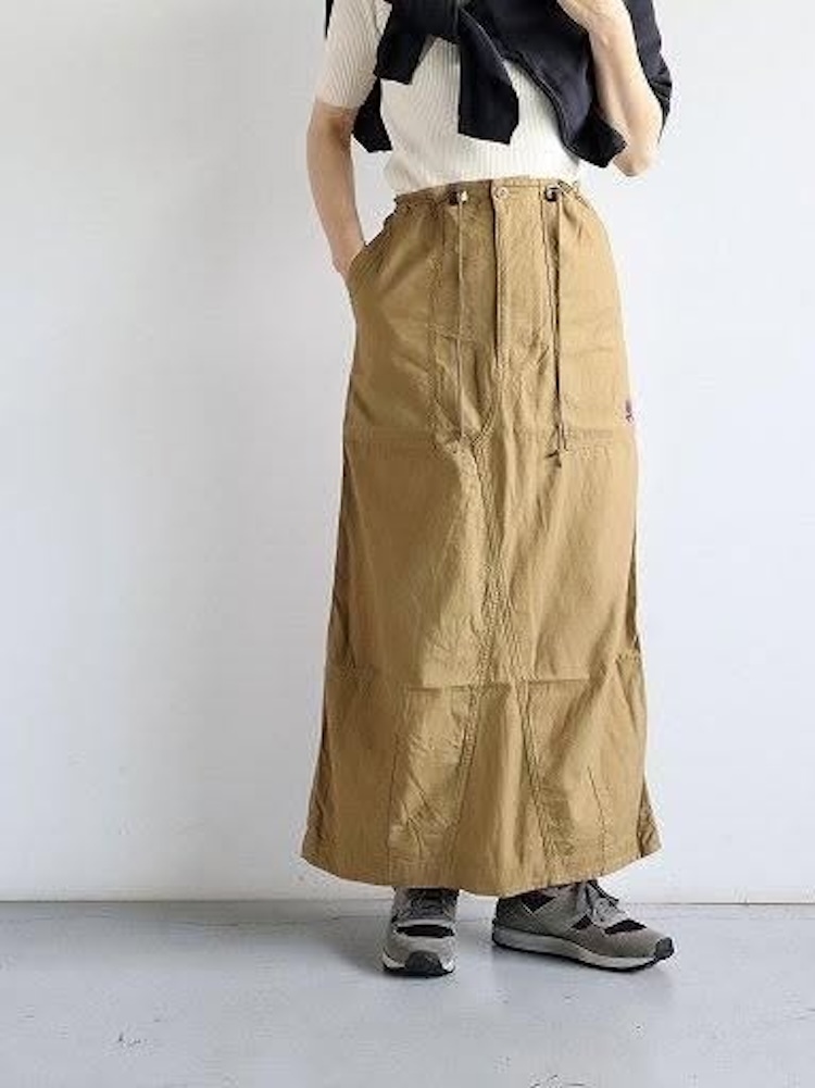 Needles - PU241 String Fatigue Skirt - Back Sateen - A-Mocha
