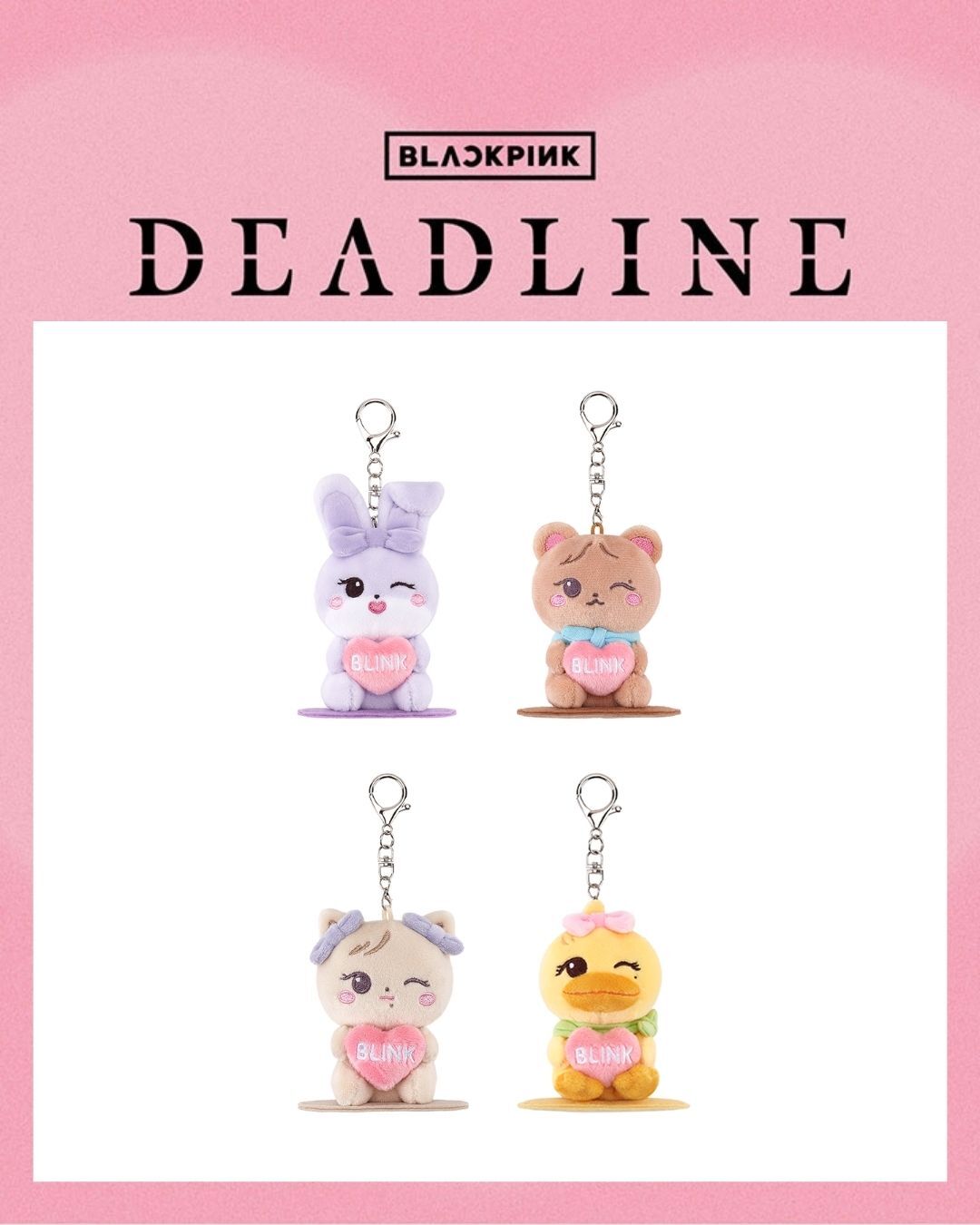 在台現貨｜BLACKPINK [DEADLINETOUR] 角色磁性毛絨鑰匙圈