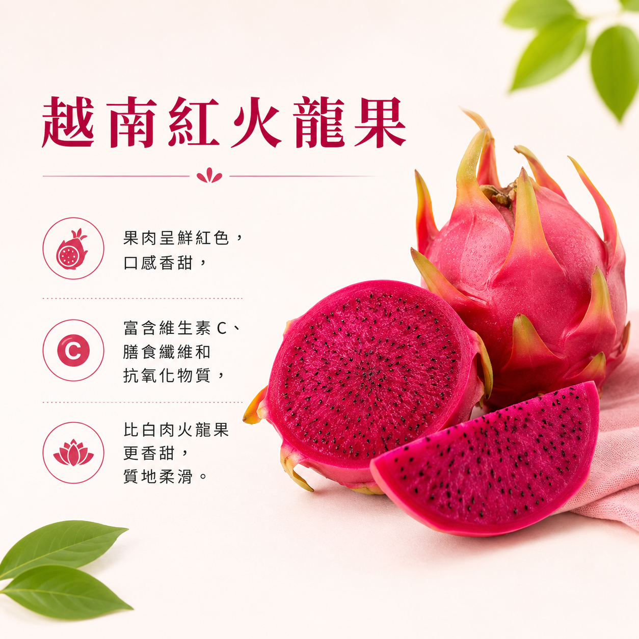 越南紅火龍果(2個)