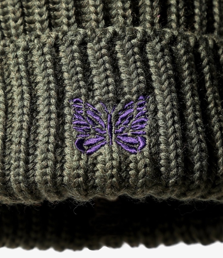 Needles - PU063 Watch Cap - Merino Wool - C-Olive