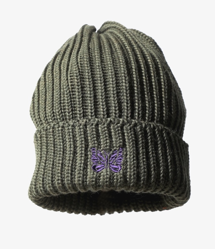Needles - PU063 Watch Cap - Merino Wool - C-Olive