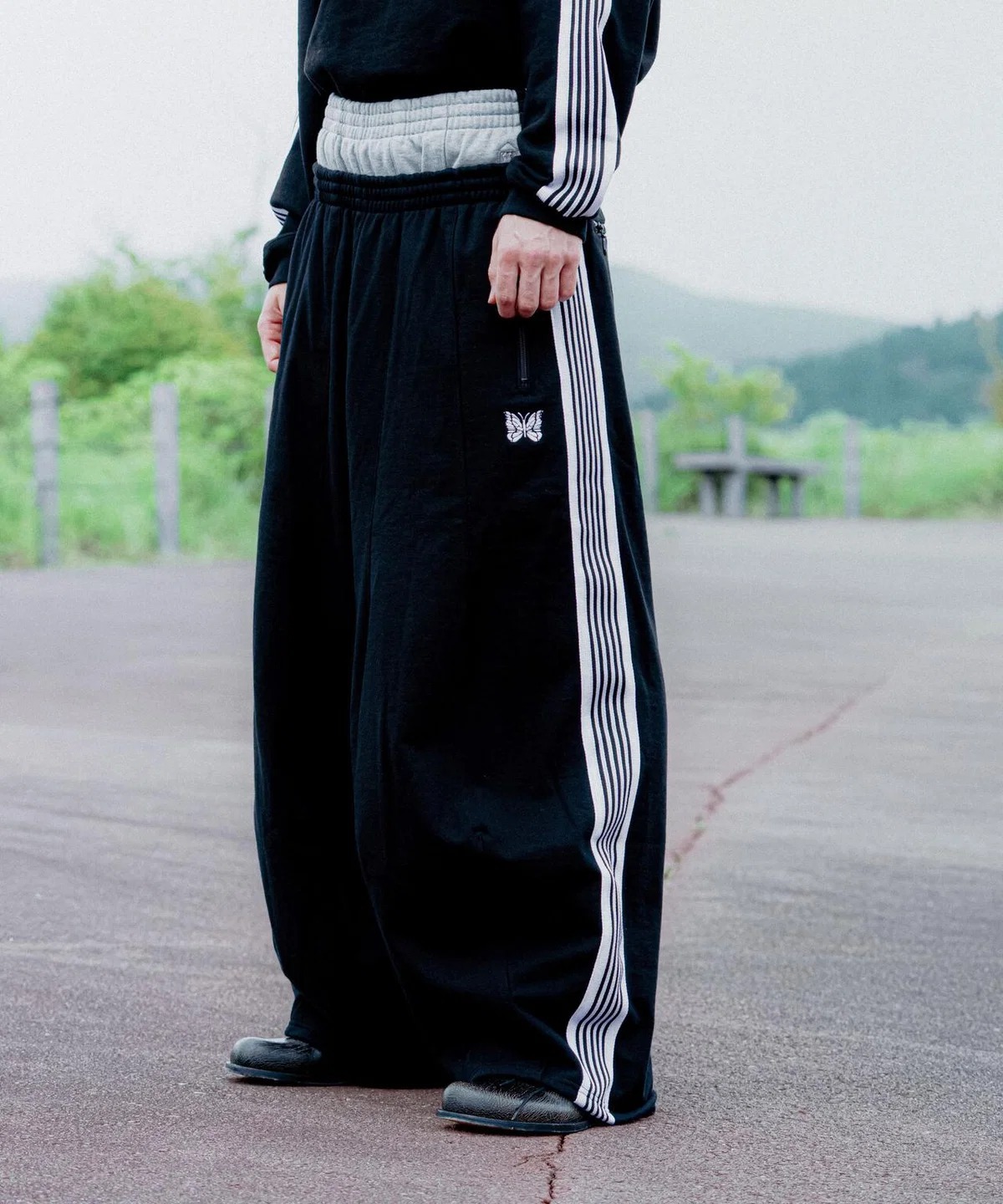 現貨| Needles 別注H.D.Track Pant - Cotton Jersey BLACK