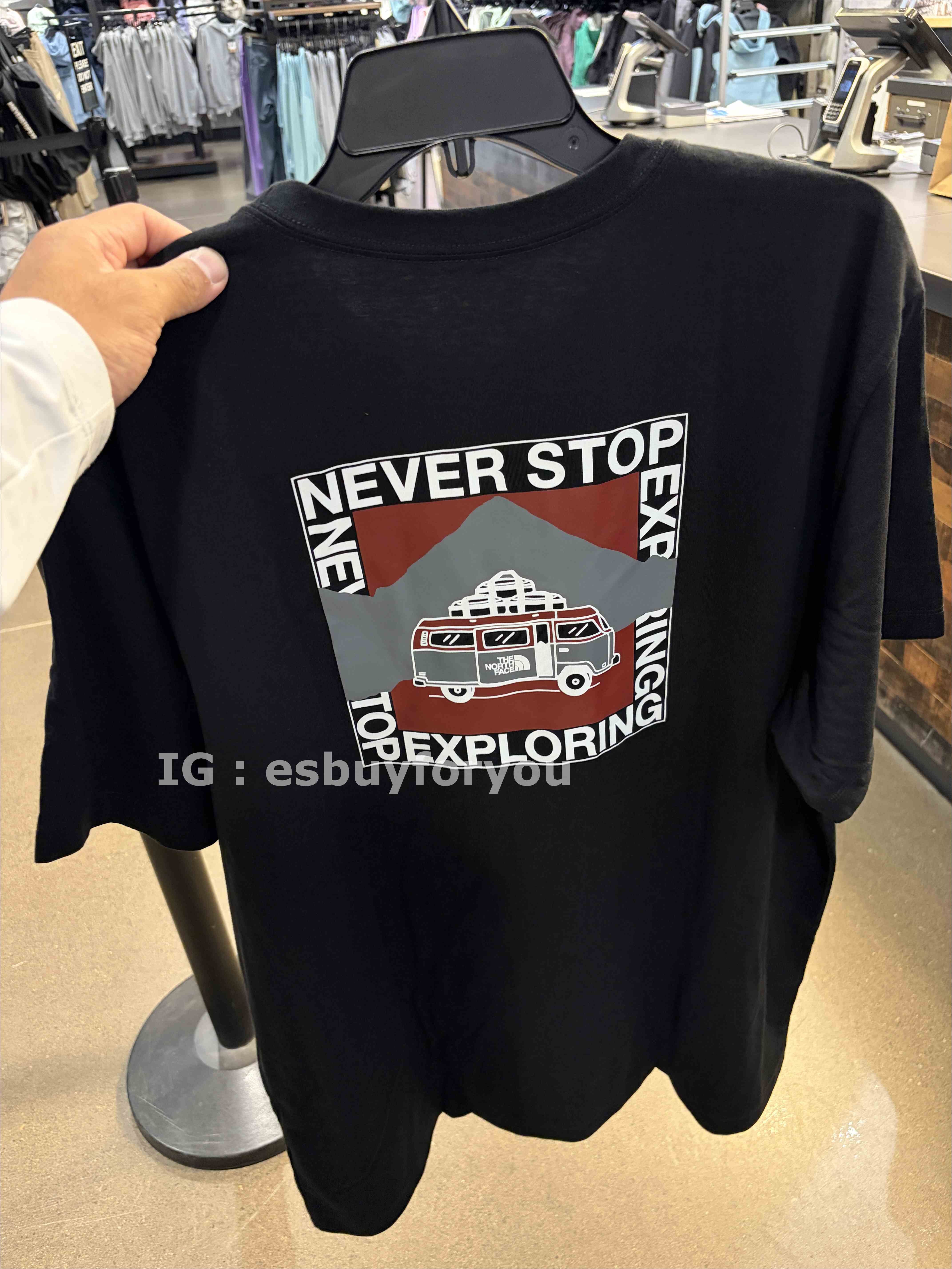 THE NORTH FACE 男大人 正反 露營車圖案 短TEE