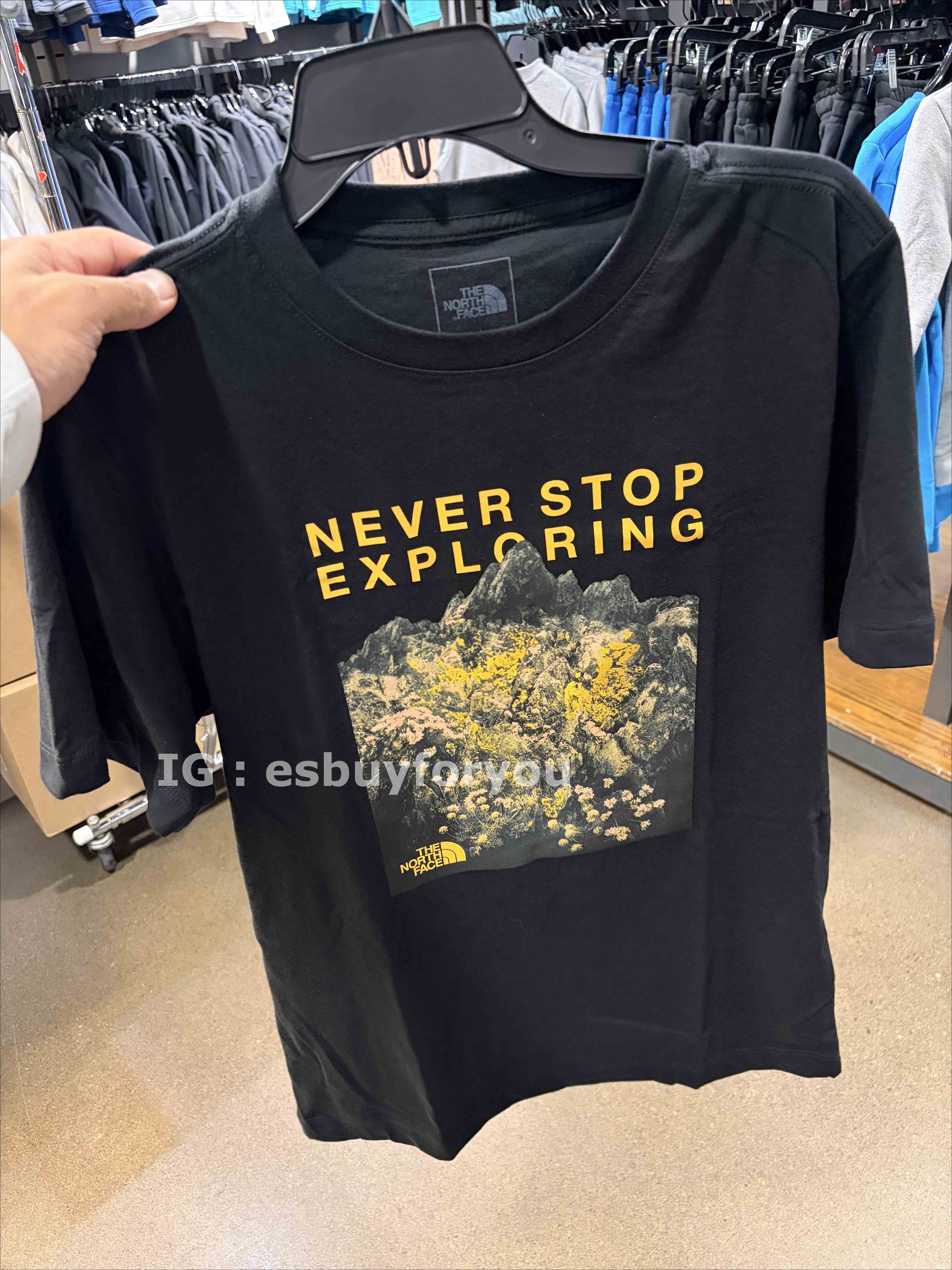 THE NORTH FACE 男大人 山脈圖案 短TEE