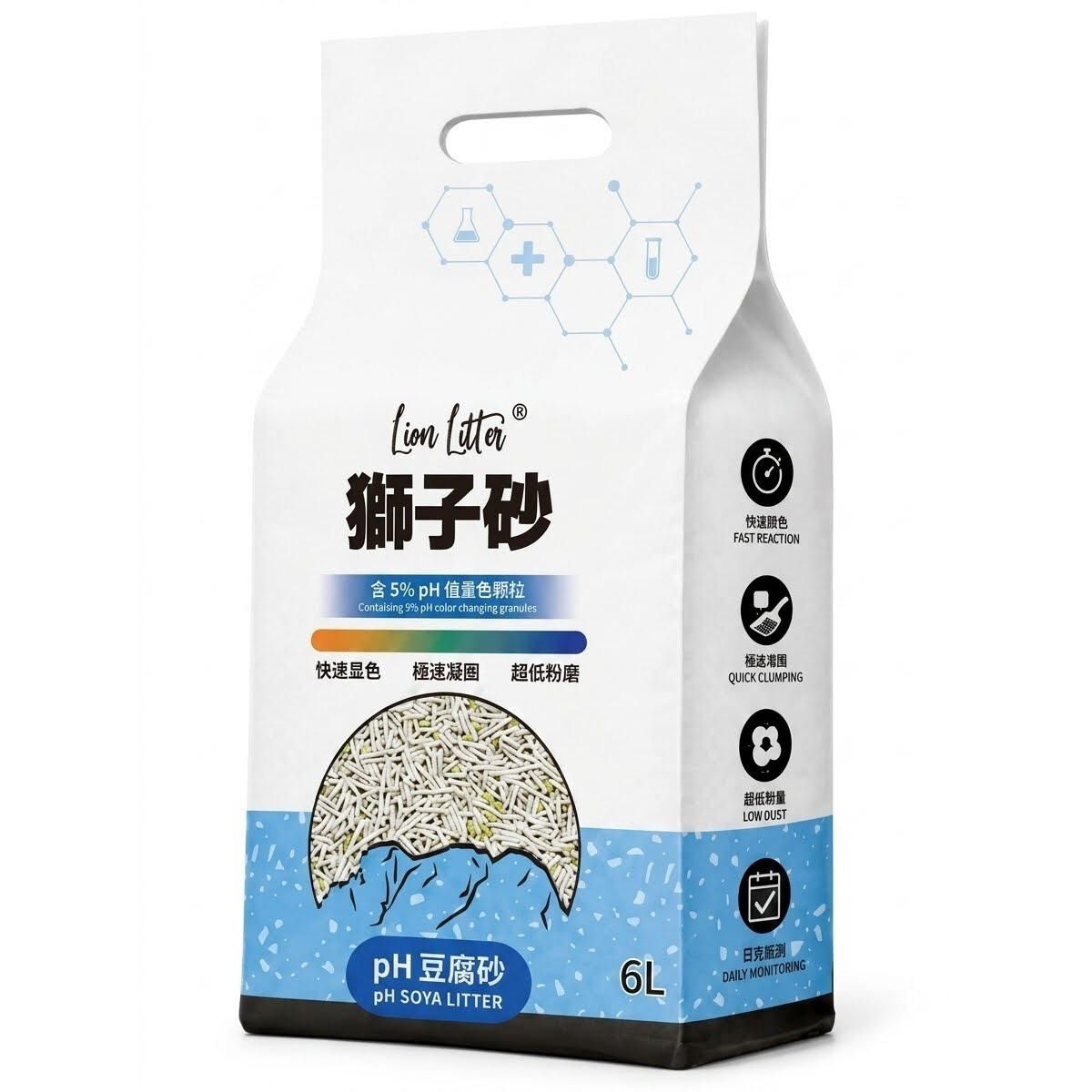 獅子砂 pH豆腐砂 6L 【不保證真空包裝】