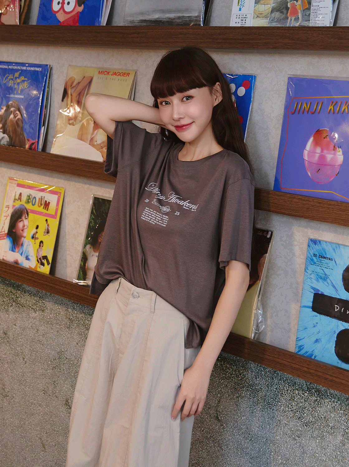 【期間限定】圓領印花短袖上衣
