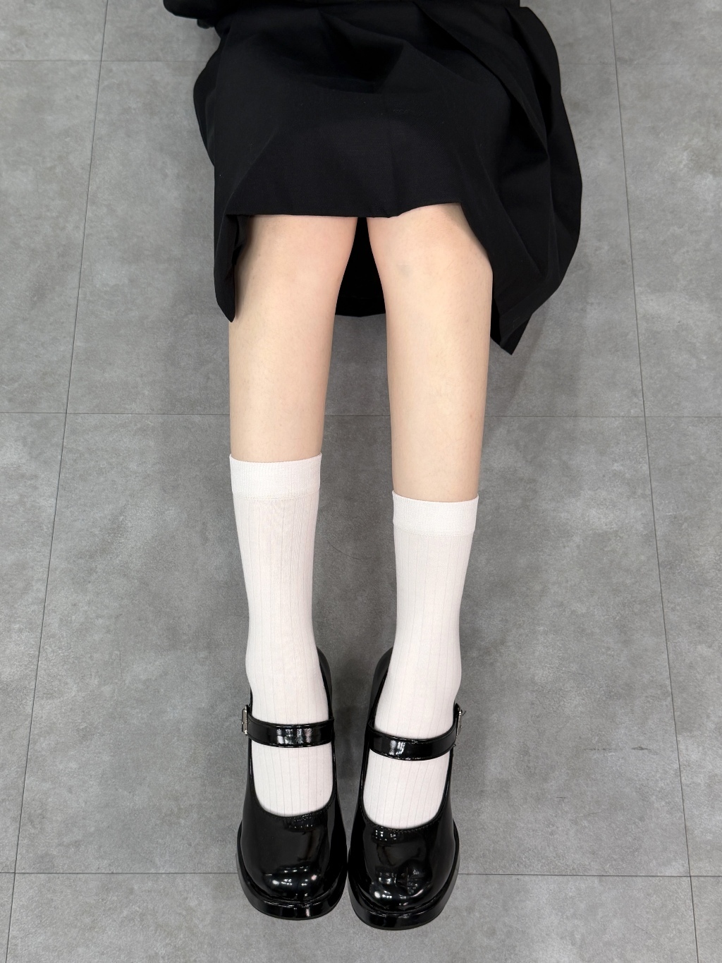 D0016-D43 桑蠶絲中筒襪 坑條中筒襪 女生襪子 春夏襪子