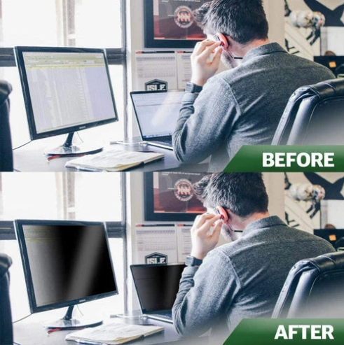 BOZABOZA PB24W-B (532 x 299mm) Privacy Screen Filter with Blue light cut | Anti-Glare | Anti-Scratch | for 24" LCD/LED Monitor Display (16:9) 螢幕防窺片 [抗藍光]