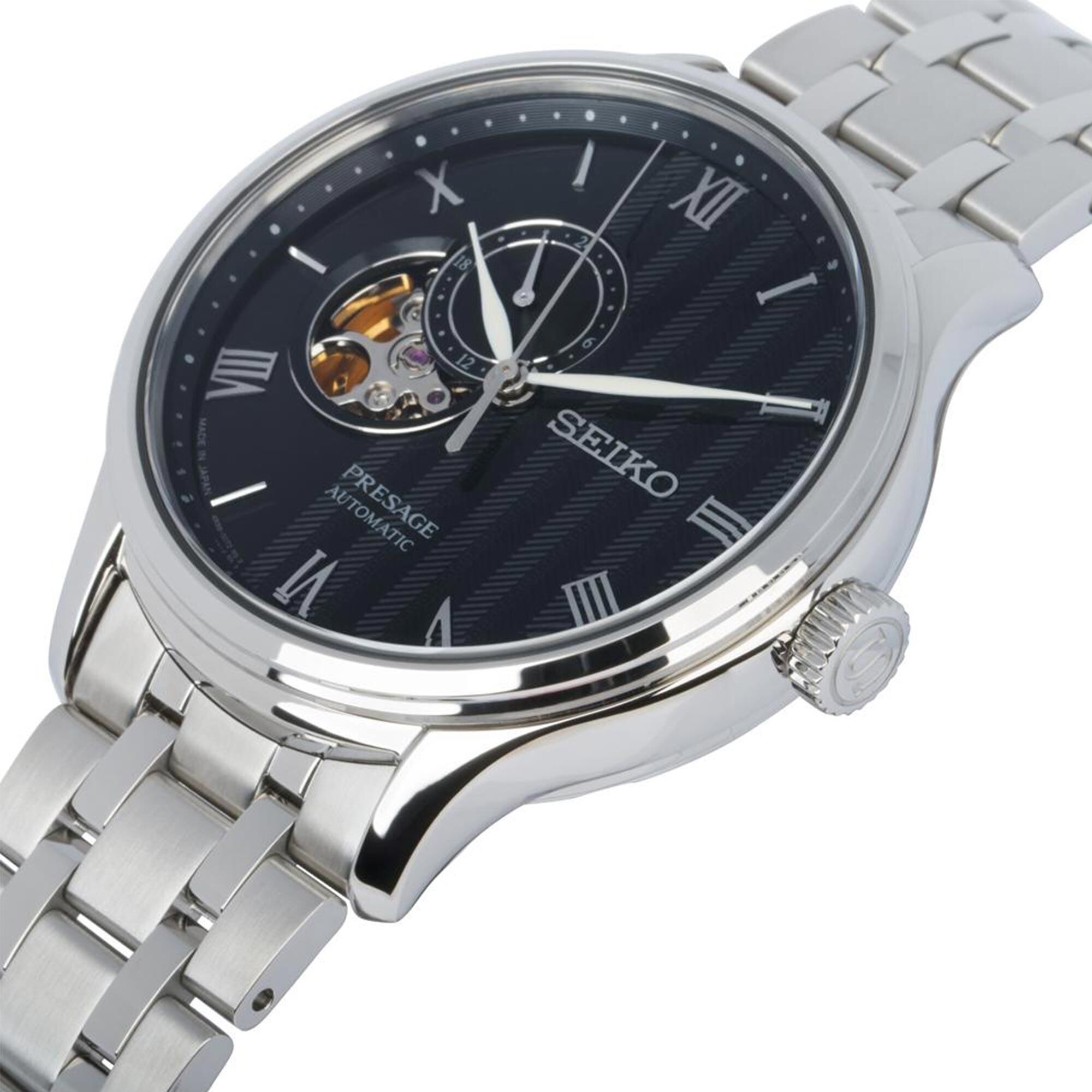 日本版 Seiko Presage Japanese Garden: Elegant Automatic Black SARY093 / SSA377J1 SSA377 優雅風格羅馬開芯自動 機械腕錶