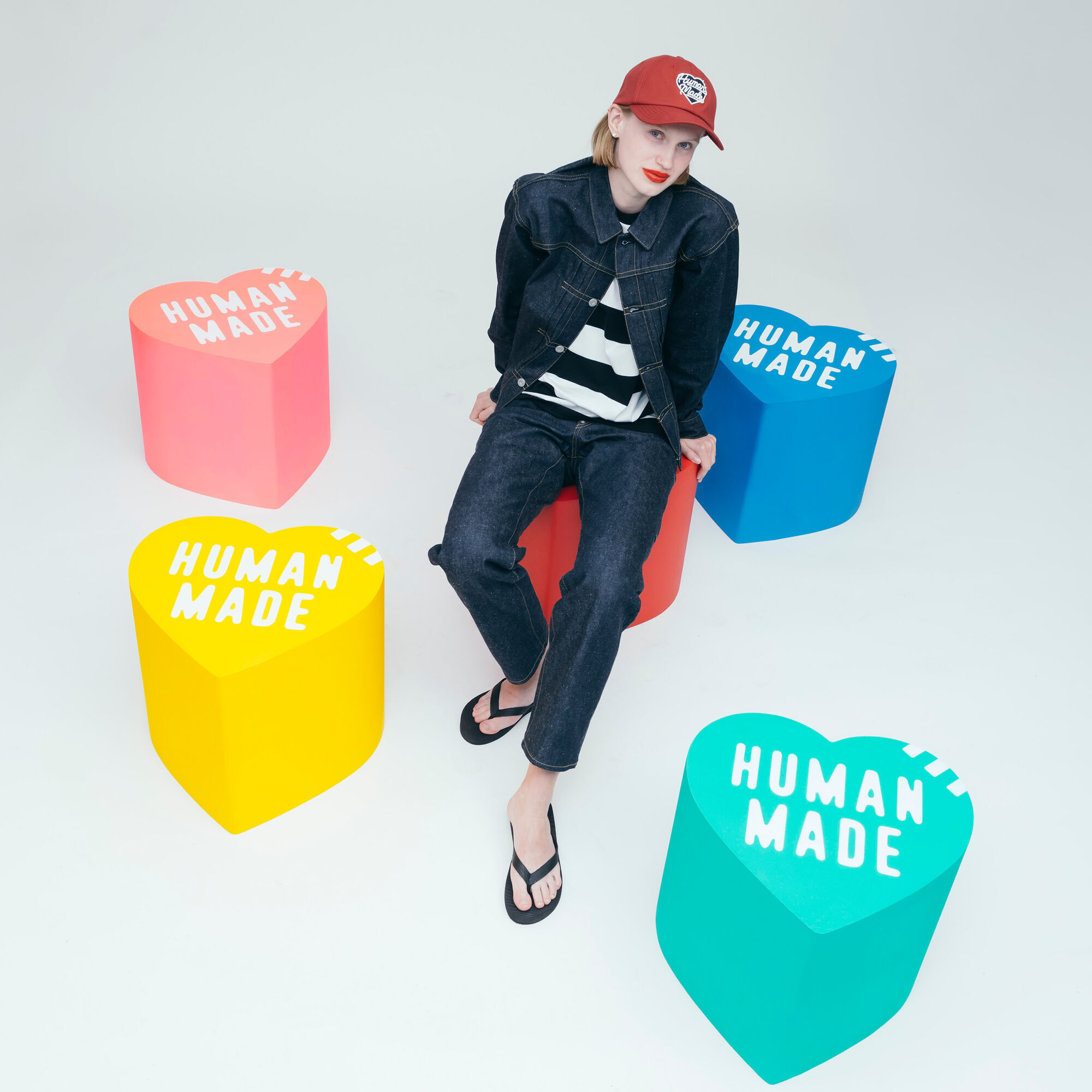 預購┃HUMAN MADE HEART URETHANE STOOL 愛心 心型 記憶 泡綿 椅凳 椅子