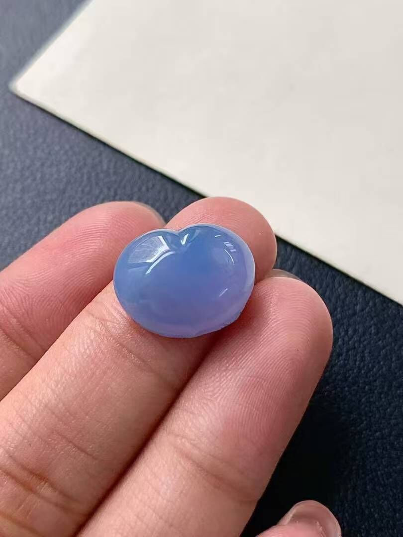 翡翠紫羅蘭桃心,天然翡翠A玉, 緬甸玉, Jade, Jadeite