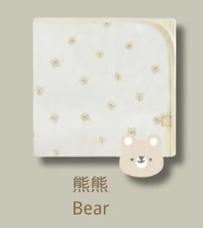 【BABY & I】Korea Baby&I Summer Newborn Swaddle Blanket (Bear Pattern)