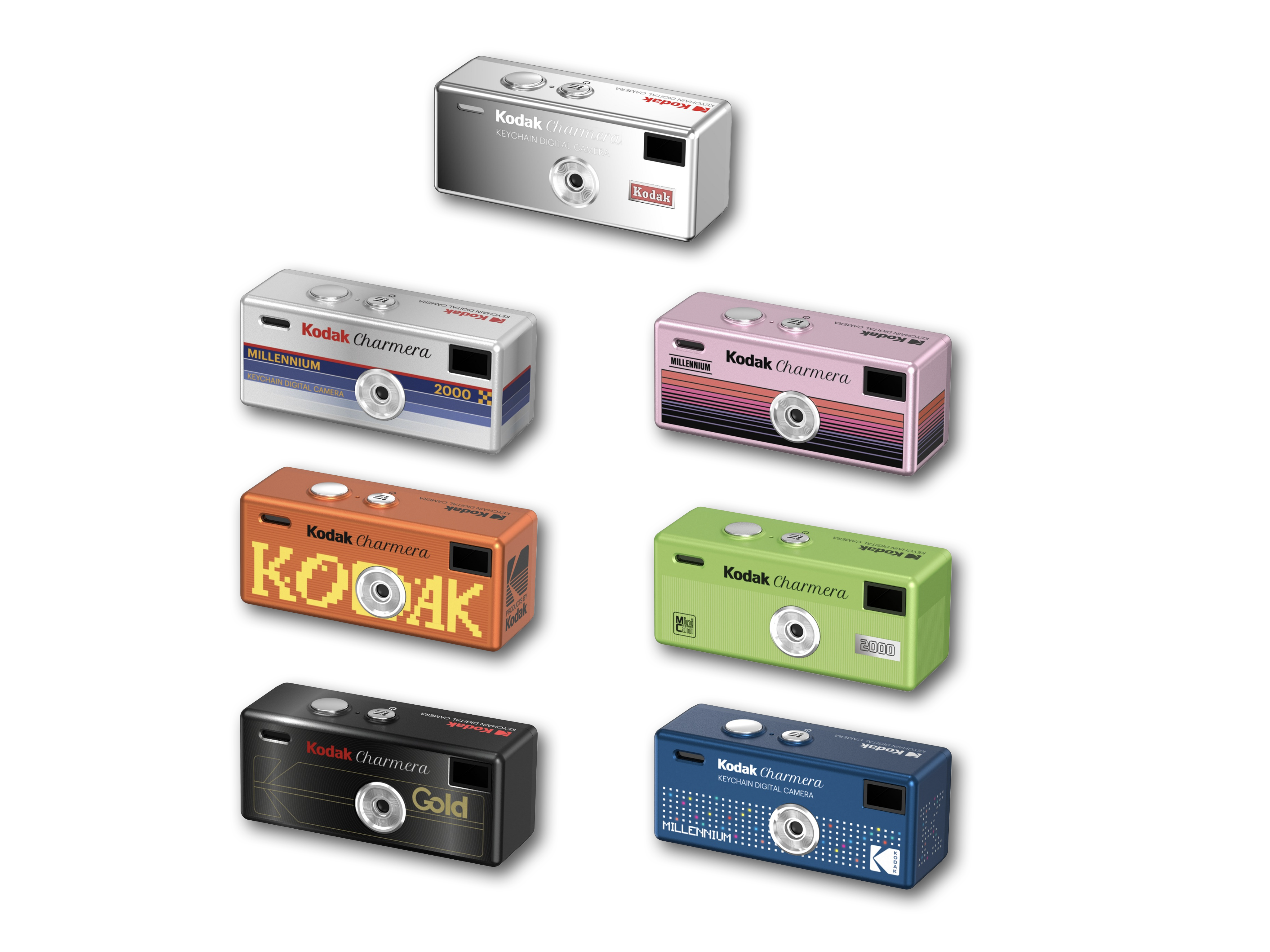 [盲盒]Kodak Charmera 鑰匙圈數位相機 千禧版