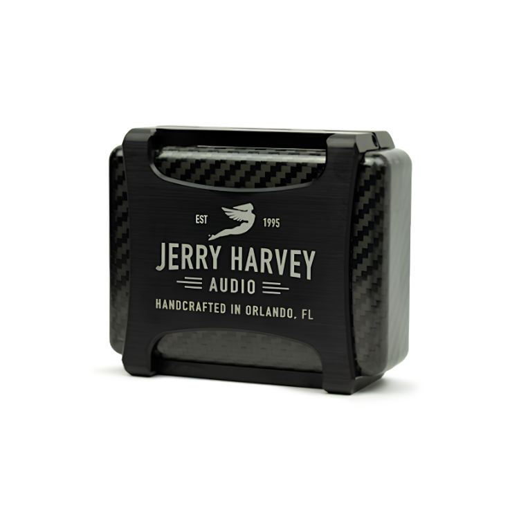 JH Audio ENGRAVED JERRY HARVEY SIGNATURE CARBON FIBER CASE