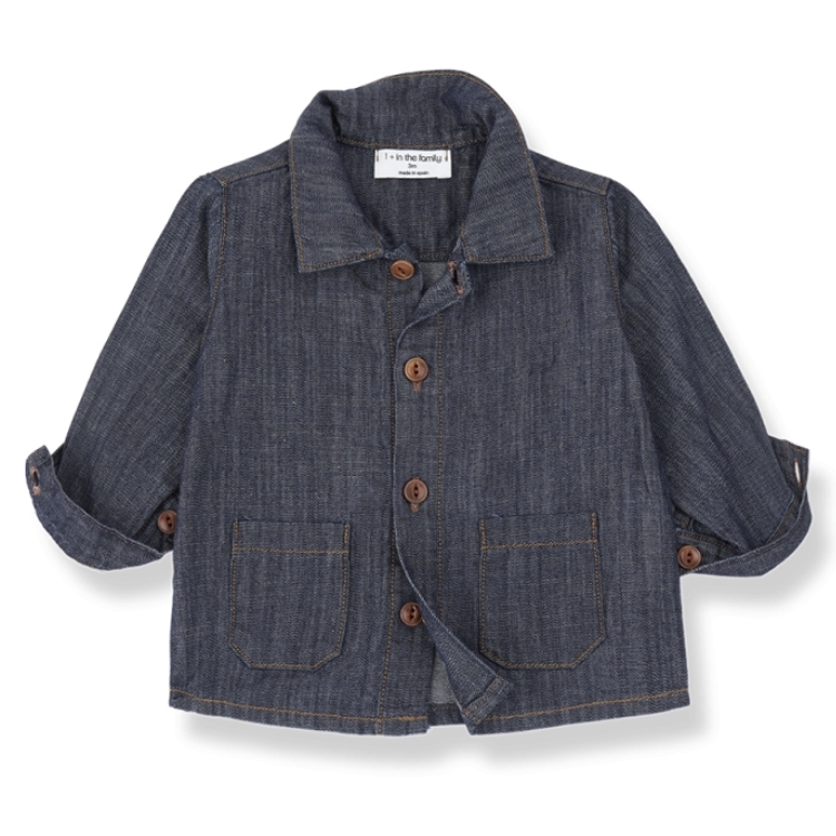 1+ in the family 雙口袋單寧襯衫 BAKER - denim