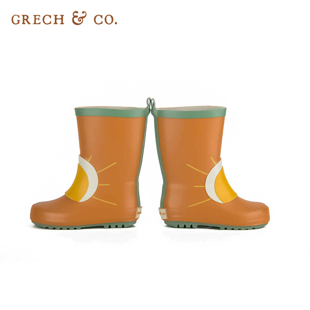 [福利品] Grech&Co. 兒童雨鞋 (黃斑、退色)