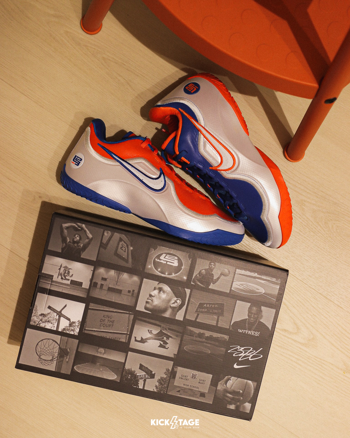 男鞋 NIKE LEBRON 23 'Hardwood Classics' 藍橘鴛鴦 緩震 碳纖維 運動 實戰 籃球鞋【IM5124-400】LBJ23 LBJ