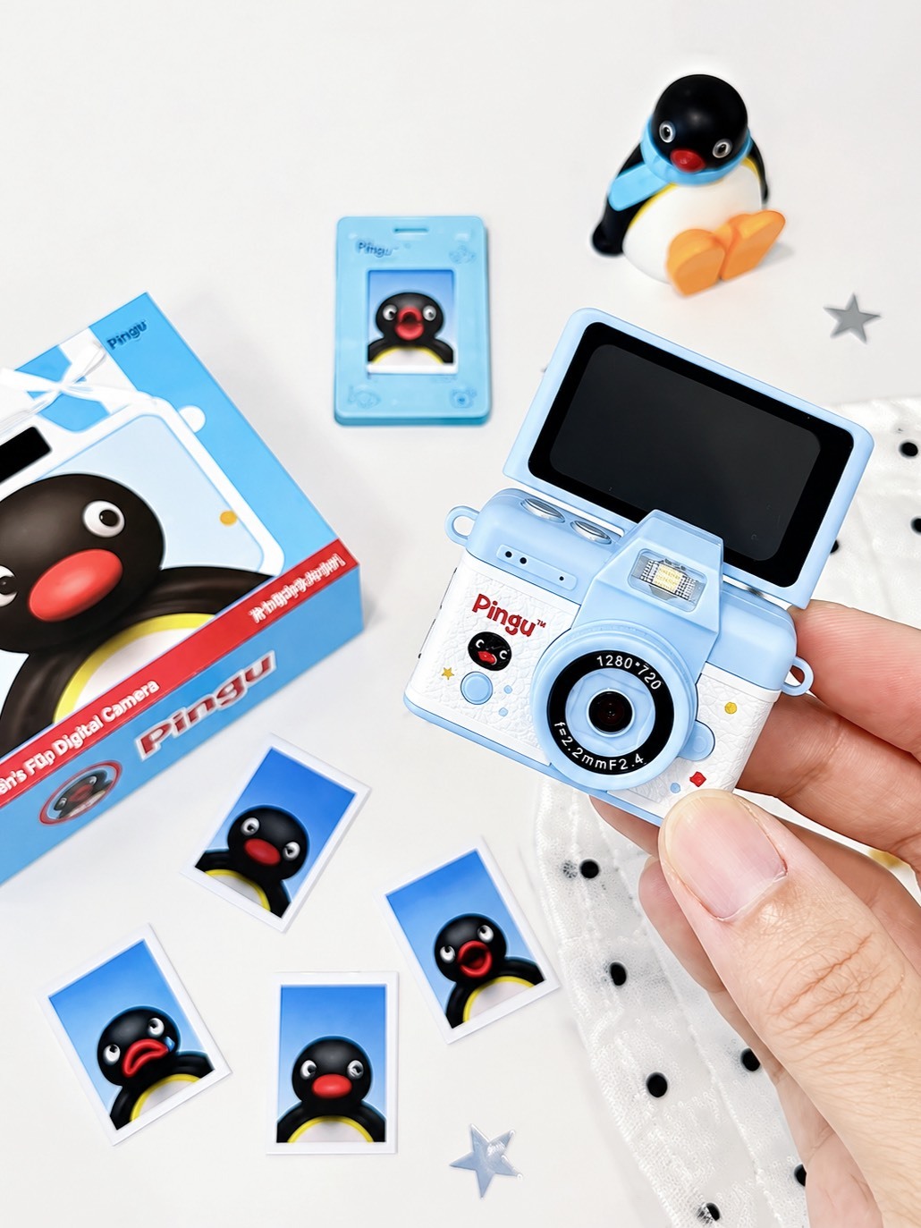 正版授權 PINGU 翻轉屏 可自拍 迷你CCD相機