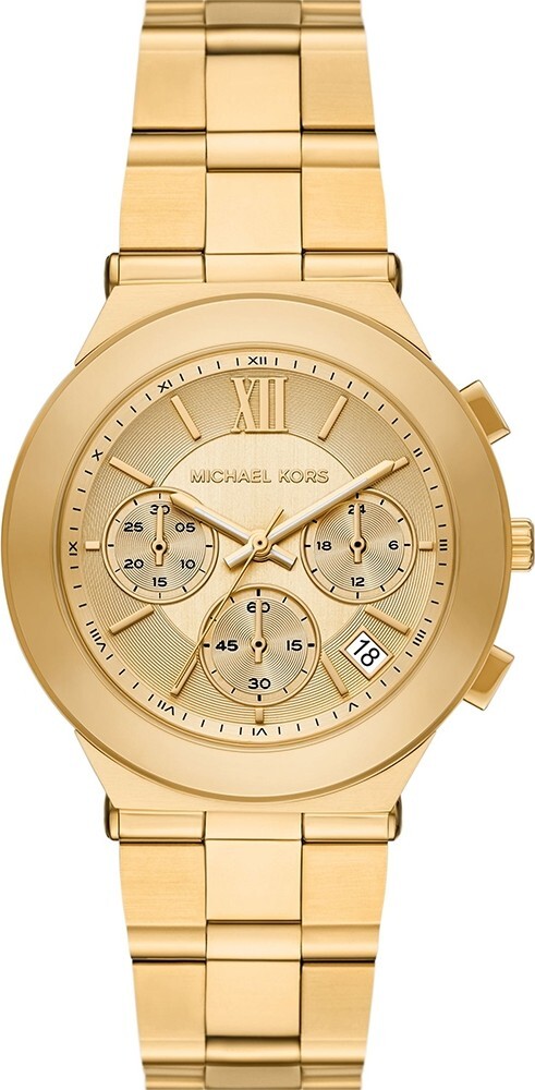 萬年鐘錶 - Michael Kors /  MK女錶  時尚金三眼不鏽鋼女錶 MK7603 錶徑37MM