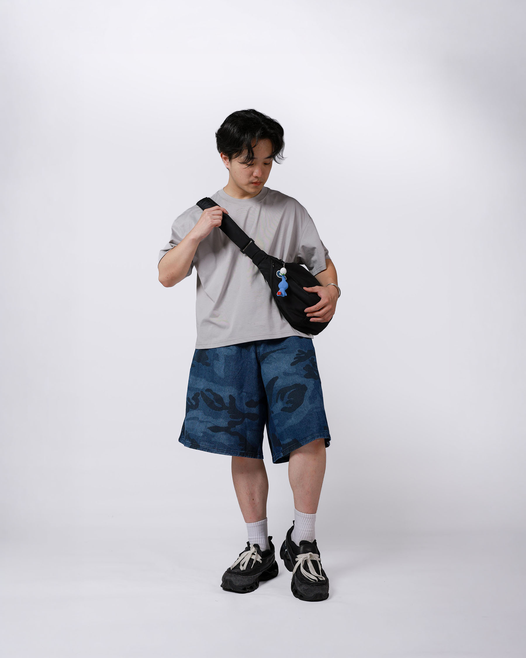 迷彩寬牛仔短褲 Camo Baggy Denim SS-026
