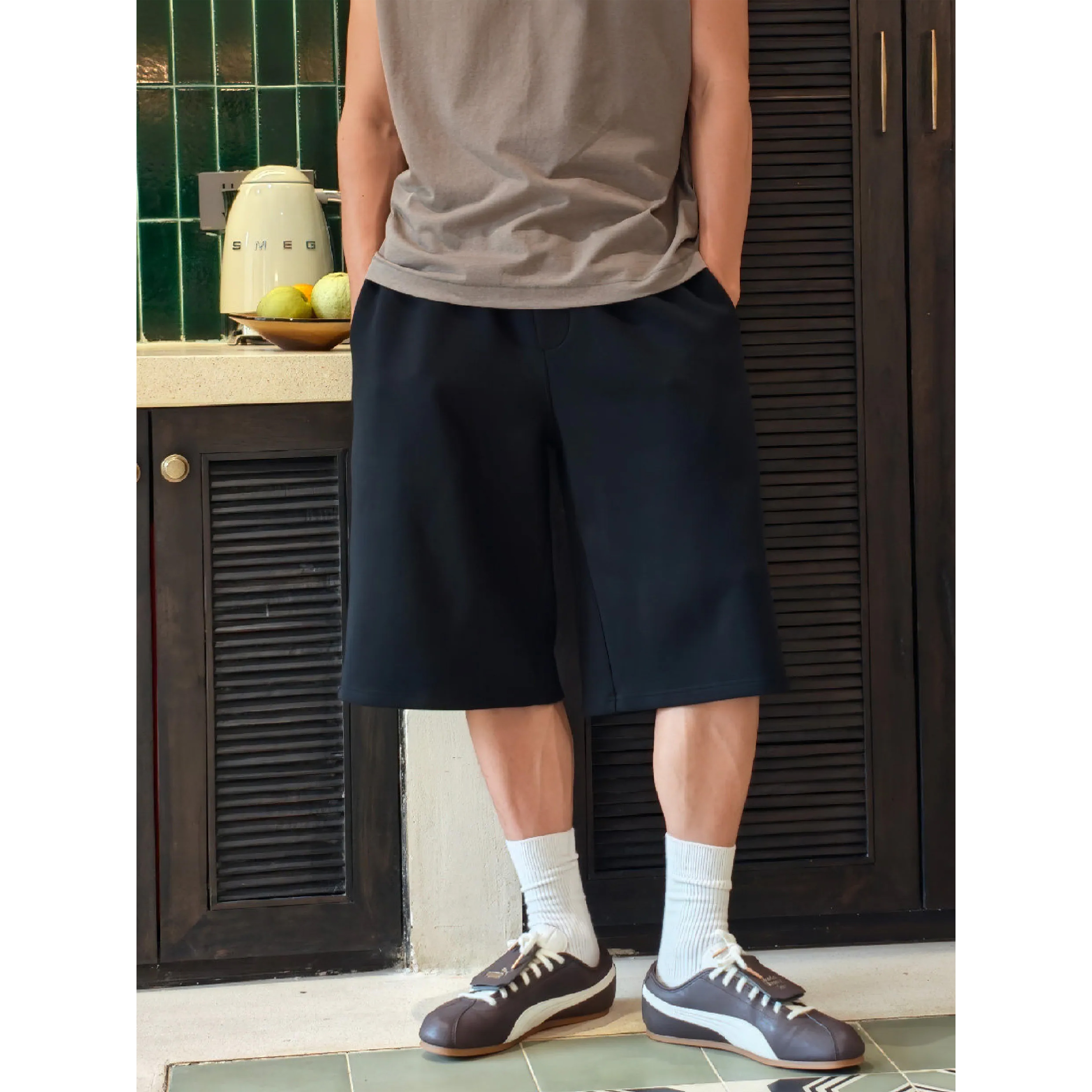 BOHRHOO Function Cropped Pants 太空棉 休閒 七分褲 [BH1184]