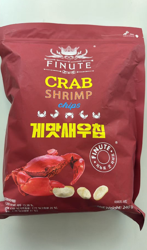 UX23 FINUTE 蟹味蝦片 CRAB SHRIMP CHIPS 240g