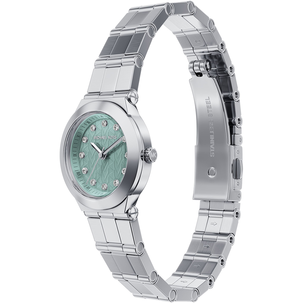 萬年鐘錶 - Michael Kors /  MK女錶  優雅湖水綠珍珠貝小錶徑女錶 MK7569 錶徑26MM