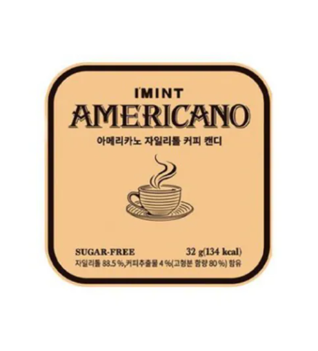 UX31 韓國 I‘MINT Americano  無糖木糖醇 美式 咖啡  薄荷糖 32g