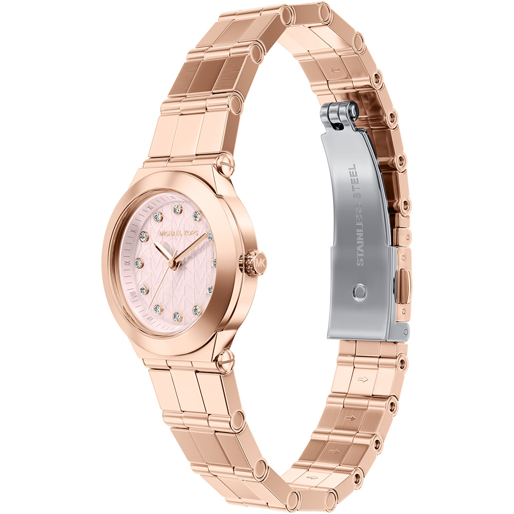 萬年鐘錶 - Michael Kors /  MK女錶   玫瑰金優雅粉色珍珠貝小錶徑女錶 MK7568 錶徑26MM