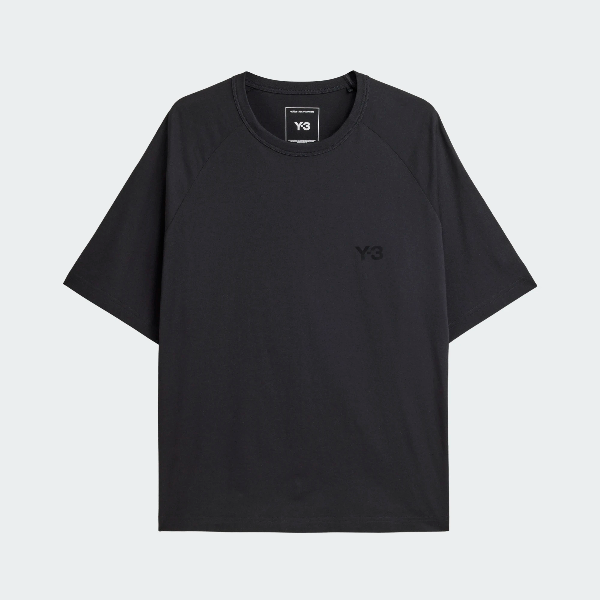 【 Y-3 BOXY SS TEE 胸前LOGO短TEE - 黑 】